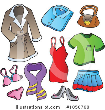 Royalty-Free (RF) Clothes Clipart Illustration by visekart - Stock Sample #1050768