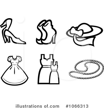 Royalty-Free (RF) Clothes Clipart Illustration by Vector Tradition SM - Stock Sample #1066313