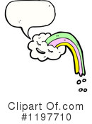 Cloud And Rainbow Clipart #1197710 by lineartestpilot