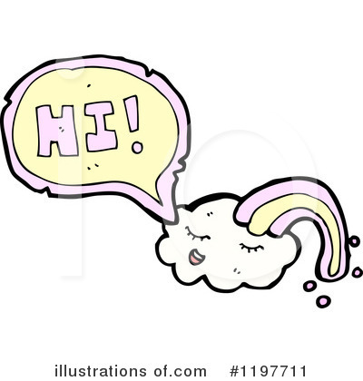 Royalty-Free (RF) Cloud And Rainbow Clipart Illustration by lineartestpilot - Stock Sample #1197711