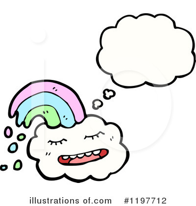 Royalty-Free (RF) Cloud And Rainbow Clipart Illustration by lineartestpilot - Stock Sample #1197712