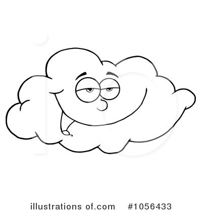 Royalty-Free (RF) Cloud Clipart Illustration by Hit Toon - Stock Sample #1056433