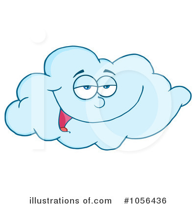 Royalty-Free (RF) Cloud Clipart Illustration by Hit Toon - Stock Sample #1056436