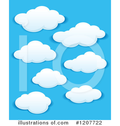 Royalty-Free (RF) Cloud Clipart Illustration by Vector Tradition SM - Stock Sample #1207722
