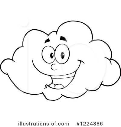 Royalty-Free (RF) Cloud Clipart Illustration by Hit Toon - Stock Sample #1224886