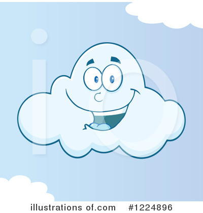 Royalty-Free (RF) Cloud Clipart Illustration by Hit Toon - Stock Sample #1224896