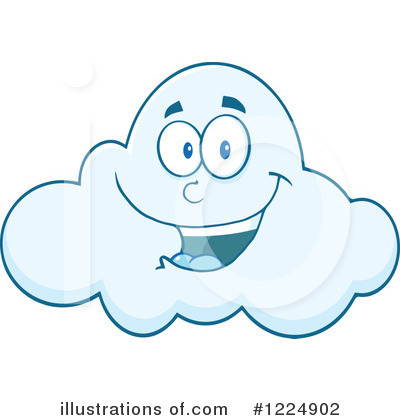 Royalty-Free (RF) Cloud Clipart Illustration by Hit Toon - Stock Sample #1224902