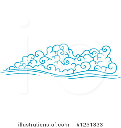 Royalty-Free (RF) Cloud Clipart Illustration by Vector Tradition SM - Stock Sample #1251333