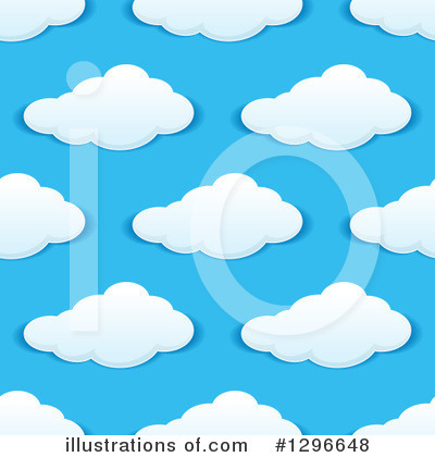 Royalty-Free (RF) Cloud Clipart Illustration by Vector Tradition SM - Stock Sample #1296648
