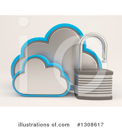 Royalty-Free (RF) Cloud Clipart Illustration by KJ Pargeter - Stock Sample #1308617