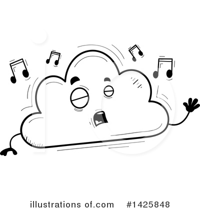 Royalty-Free (RF) Cloud Clipart Illustration by Cory Thoman - Stock Sample #1425848
