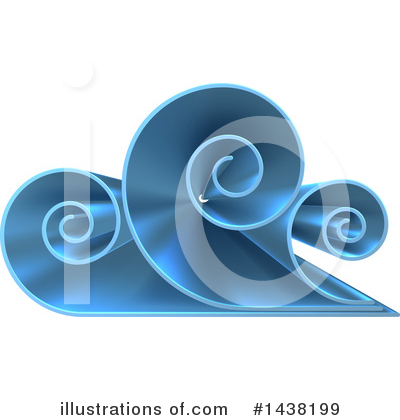 Waves Clipart #1438199 by AtStockIllustration
