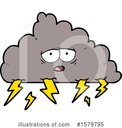 Royalty-Free (RF) Cloud Clipart Illustration by lineartestpilot - Stock Sample #1579795