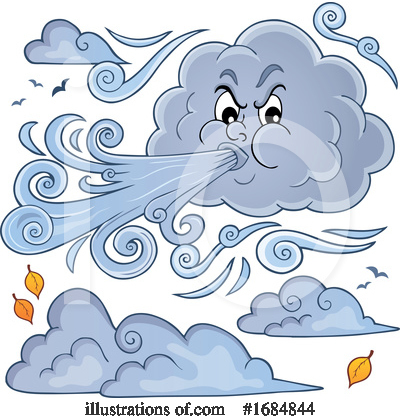 Royalty-Free (RF) Cloud Clipart Illustration by visekart - Stock Sample #1684844