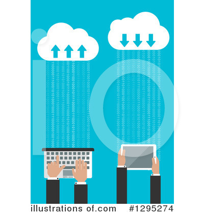 Royalty-Free (RF) Cloud Computing Clipart Illustration by Vector Tradition SM - Stock Sample #1295274