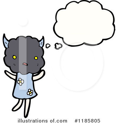 Royalty-Free (RF) Cloud Person Clipart Illustration by lineartestpilot - Stock Sample #1185805