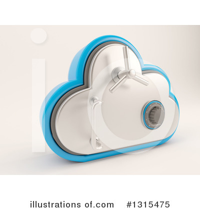 Royalty-Free (RF) Cloud Server Clipart Illustration by KJ Pargeter - Stock Sample #1315475