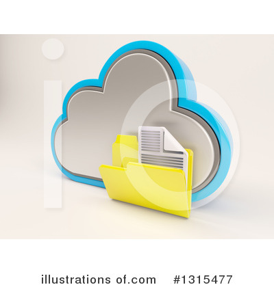 Royalty-Free (RF) Cloud Server Clipart Illustration by KJ Pargeter - Stock Sample #1315477