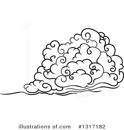 Royalty-Free (RF) Clouds Clipart Illustration by Vector Tradition SM - Stock Sample #1317182
