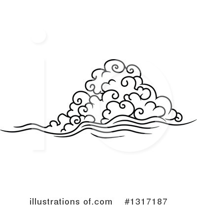 Royalty-Free (RF) Clouds Clipart Illustration by Vector Tradition SM - Stock Sample #1317187