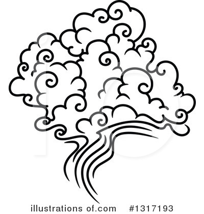 Royalty-Free (RF) Clouds Clipart Illustration by Vector Tradition SM - Stock Sample #1317193