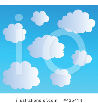 Royalty-Free (RF) Clouds Clipart Illustration by visekart - Stock Sample #435414