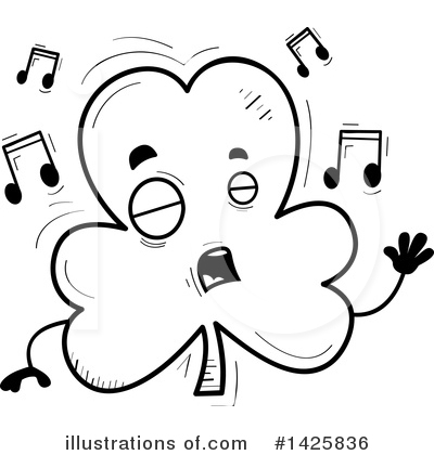 Royalty-Free (RF) Clover Clipart Illustration by Cory Thoman - Stock Sample #1425836