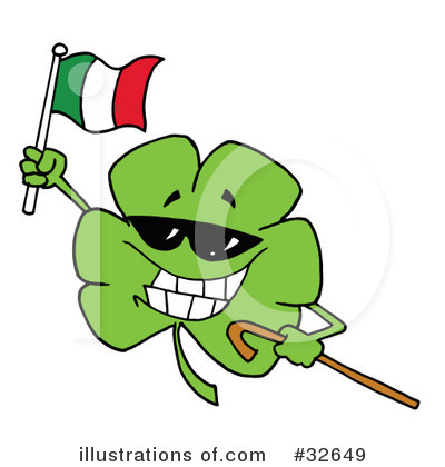Royalty-Free (RF) Clover Clipart Illustration by Hit Toon - Stock Sample #32649
