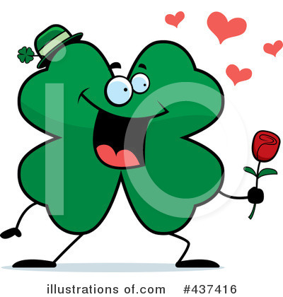 Royalty-Free (RF) Clover Clipart Illustration by Cory Thoman - Stock Sample #437416
