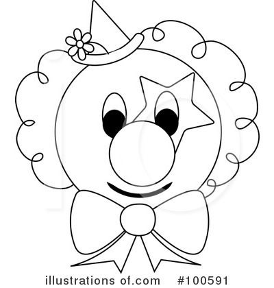 Clown Face Clipart #100591 by Pams Clipart
