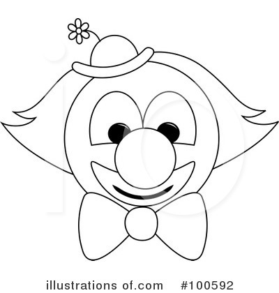 Clown Face Clipart #100592 by Pams Clipart