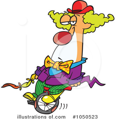 Royalty-Free (RF) Clown Clipart Illustration by toonaday - Stock Sample #1050523