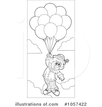 Royalty-Free (RF) Clown Clipart Illustration by visekart - Stock Sample #1057422