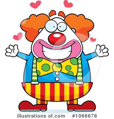 Royalty-Free (RF) Clown Clipart Illustration by Cory Thoman - Stock Sample #1066678