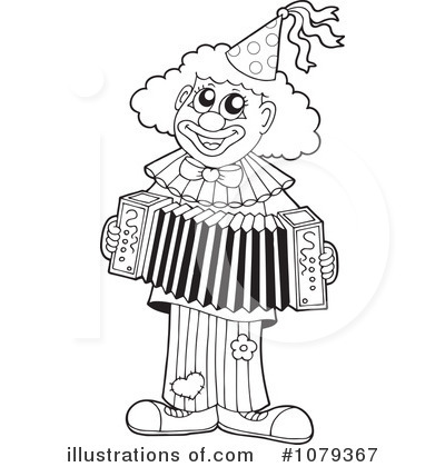 Royalty-Free (RF) Clown Clipart Illustration by visekart - Stock Sample #1079367