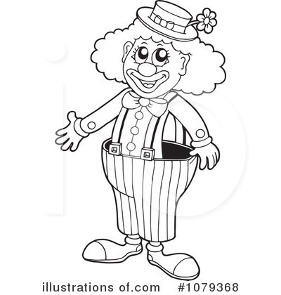 Royalty-Free (RF) Clown Clipart Illustration by visekart - Stock Sample #1079368