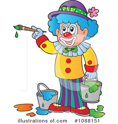 Clowns Clipart #1088151 by visekart
