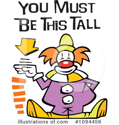 Royalty-Free (RF) Clown Clipart Illustration by Johnny Sajem - Stock Sample #1094456