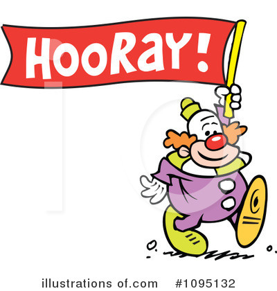 Royalty-Free (RF) Clown Clipart Illustration by Johnny Sajem - Stock Sample #1095132
