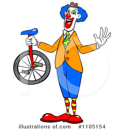 Royalty-Free (RF) Clown Clipart Illustration by Cartoon Solutions - Stock Sample #1105154