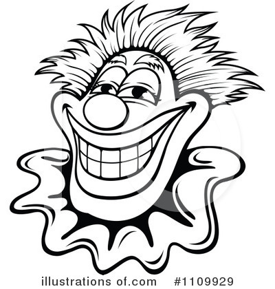 Clown Face Clipart #1109929 by Vector Tradition SM