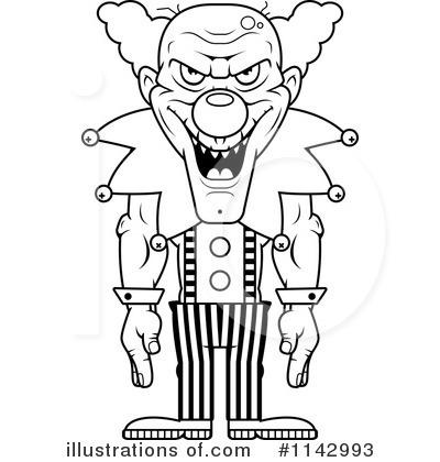 Royalty-Free (RF) Clown Clipart Illustration by Cory Thoman - Stock Sample #1142993
