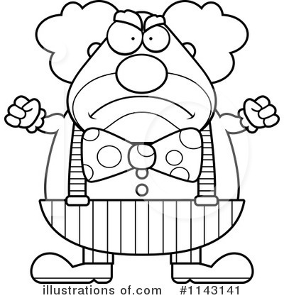 Royalty-Free (RF) Clown Clipart Illustration by Cory Thoman - Stock Sample #1143141