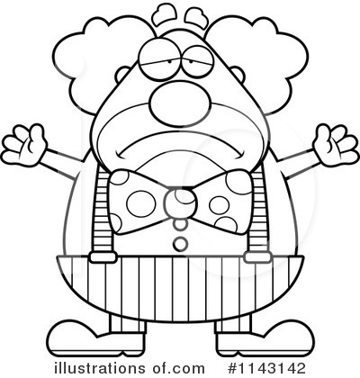Royalty-Free (RF) Clown Clipart Illustration by Cory Thoman - Stock Sample #1143142