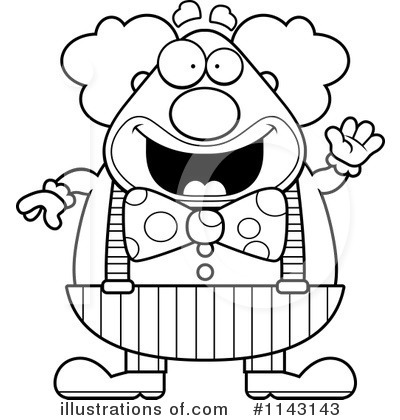 Royalty-Free (RF) Clown Clipart Illustration by Cory Thoman - Stock Sample #1143143