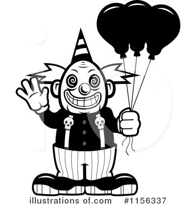Royalty-Free (RF) Clown Clipart Illustration by Cory Thoman - Stock Sample #1156337