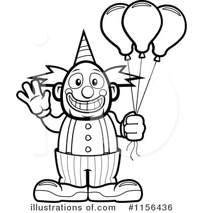 Royalty-Free (RF) Clown Clipart Illustration by Cory Thoman - Stock Sample #1156436
