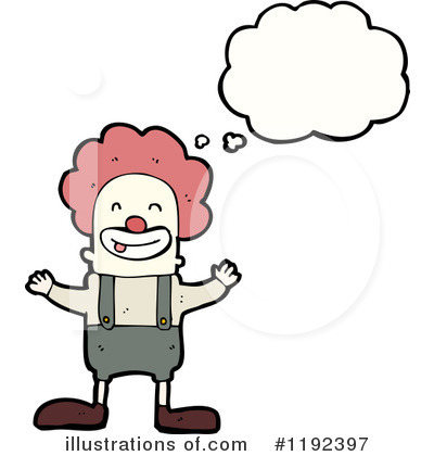 Royalty-Free (RF) Clown Clipart Illustration by lineartestpilot - Stock Sample #1192397