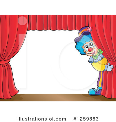 Royalty-Free (RF) Clown Clipart Illustration by visekart - Stock Sample #1259883