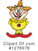 Clown Clipart #1278978 by Dennis Holmes Designs